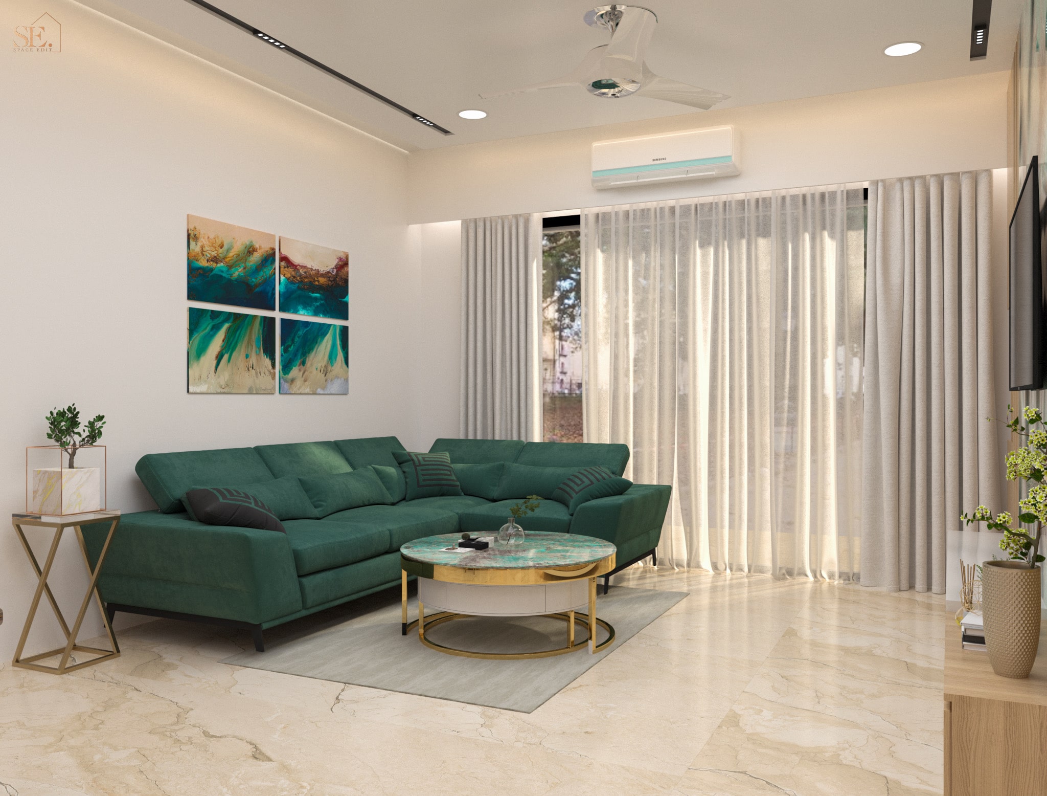 Contemporary Style Living Room - Kharghar