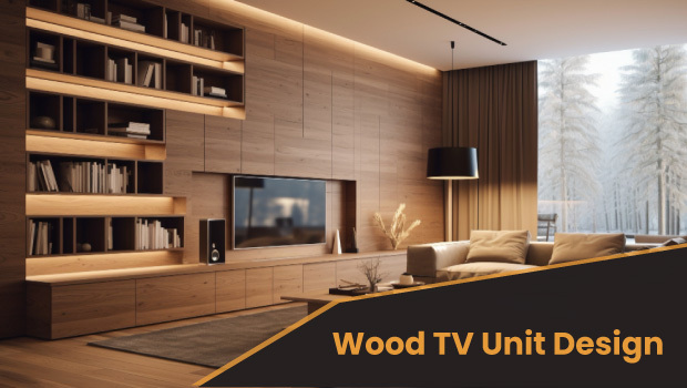 Wood TV Unit